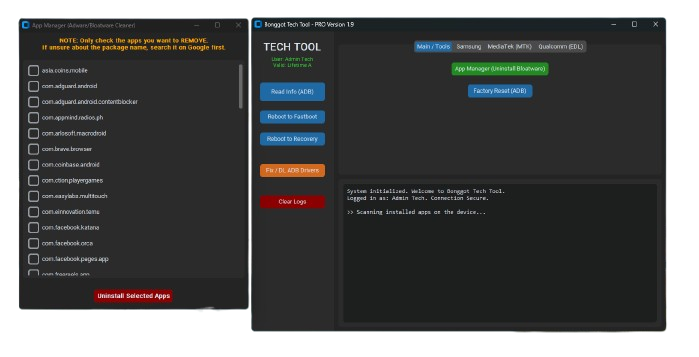 Bonggot Tech Tool PRO GUI