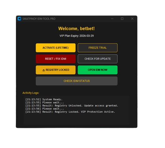 Sikatpinoy IDM Tool GUI
