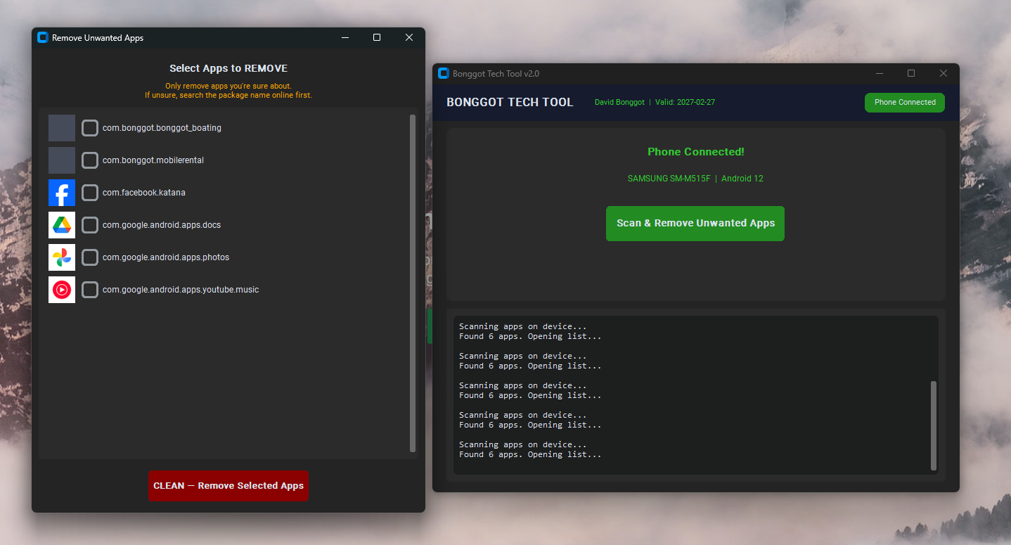 Bonggot Tech Tool PRO GUI